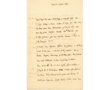 MARMONT AUGUSTE: (1774-1852) Marshal of France. Duc de Raguse. A.L.S., `Le M.al duc de Raguse, two pages, 8vo, Venice, 26th J