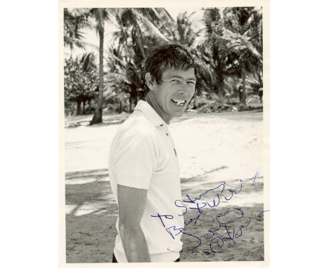 COBURN JAMES: (1928-2002) American Actor, Academy Award winner. Vintage signed and inscribed 8 x 10 photograph of Coburn stan