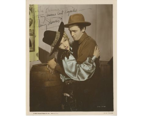 STEWART JAMES: (1908-1997) American Actor, Academy Award winner. An excellent vintage signed and inscribed colour 8 x 10 phot