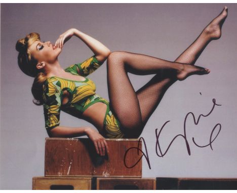 MINOGUE KYLIE: (1968-&nbsp;&nbsp;&nbsp;&nbsp; ) Australian Pop Singer &amp; Actress. Signed colour 10 x 8 photograph of Minog