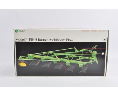 Ertl Precision Series 1/16 Scale Model F145H 5 Bottom Moldboard Plough. High Detail. Mint in Excellent Box. 