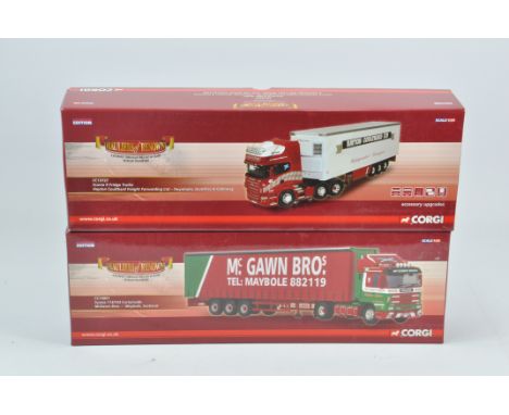 A duo of Corgi 1/50 scale Commercial Trucks including Hayton Coulthard and McGawn Brothers. Mint in Excellent Boxes. (2)