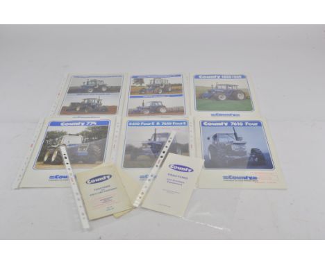 Interesting group of County Tractor Brochures and Literature including 7610 Four. (8)