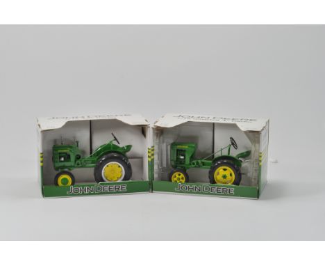 Duo of Ertl 1/16 Scale John Deere Tractor Models. Both Near Mint in Excellent Boxes. (2)