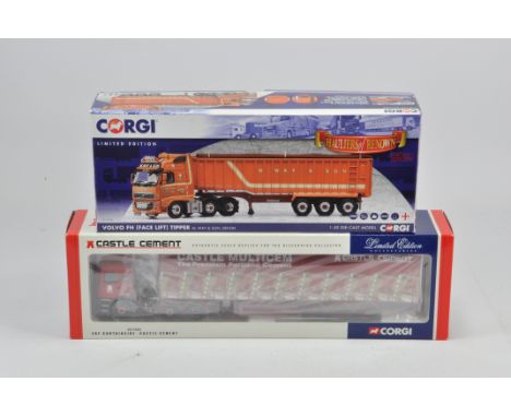 A duo of Corgi 1/50 scale Commercial Trucks including Way and Son and Castle Cement. Mint in Excellent Boxes. (2)