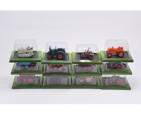 12 x Hatchette Tractor Models in 1/43 Scale made by Universal Hobbies. Includes many historically significant tractors. 12 in