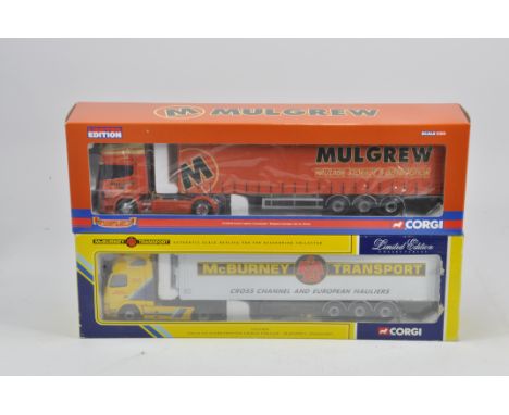 A duo of Corgi 1/50 scale Commercial Trucks including Mulgrew and McBurney. Mint in Excellent Boxes. (2)