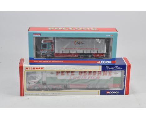 A duo of Corgi 1/50 scale Commercial Trucks including Pollock Transport and Pete Osborne. Mint in Excellent Boxes. (2)