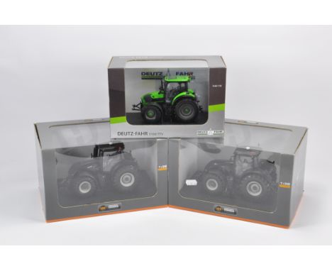 Selection of Universal Hobbies Tractor Models including Valtra x 2 and 1 x Deutz. Mint in Excellent boxes. (3)