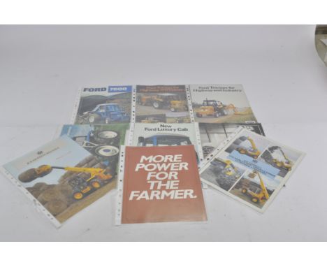 Mixed Group of Tractor Literature. Mainly Ford including industrial Highway models. (9)