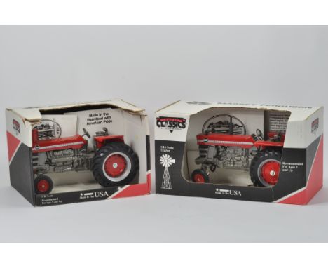 Pair of Scale Models 1/16 Tractor Models including Massey Ferguson 1100 and 1150. Both Mint in Excellent Boxes. (2)