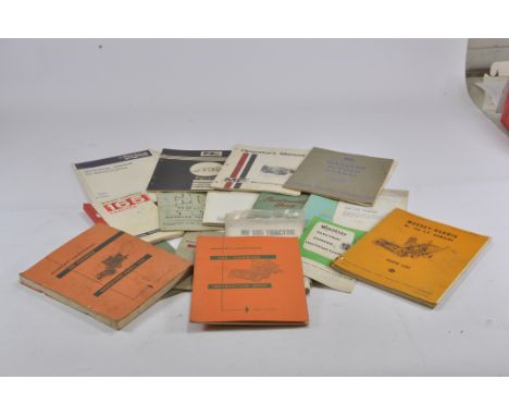 Interesting group of mainly Massey Ferguson and Harris Tractor and Machinery Literature. Includes Combine Manuals, 1505 Manua