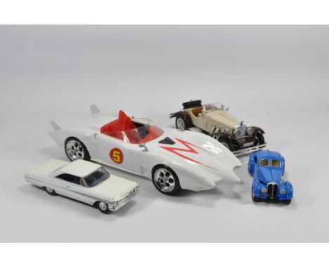 Group of larger scale Model Cars. Good to Excellent. (4)