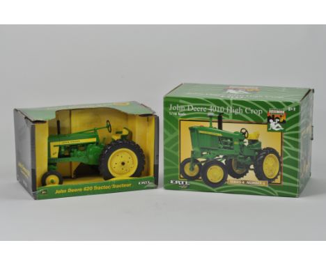 Pair of 1/16 Scale Ertl Tractors including John Deere 620 and JD4010 High Crop. Mint in Excellent Boxes. (2)