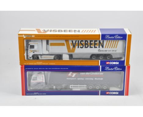 A duo of Corgi 1/50 scale Commercial Trucks including Visbeen and Van Der Linden. Mint in Excellent Boxes. (2)