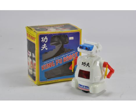 Made in Taiwan Battery Operated Kung Fu Robot. Excellent in Good Box.