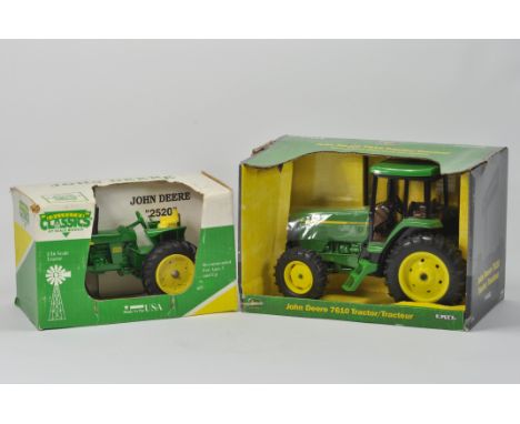 Pair of 1/16 Tractor Models including Scale Models John Deere 2520 and Ertl JD7610. Both Mint in Excellent Boxes. (2)