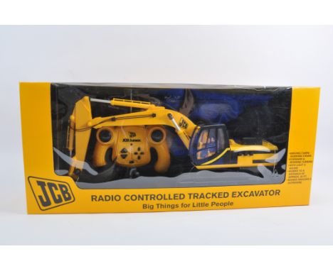 Large Scale Radio Control JCB Tracked Excavator. Approx 1/16 Scale. Untested but Mint in Excellent Box.