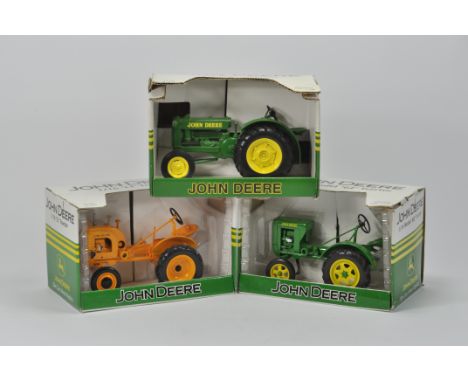 Trio of Ertl 1/16 Tractor Models including John Deere. All Mint in Excellent Boxes. (3)