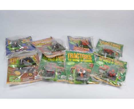 8 x Tractors and the World of Farming sealed with Hatchette Tractor Models in 1/43 Scale made by Universal Hobbies. (8)