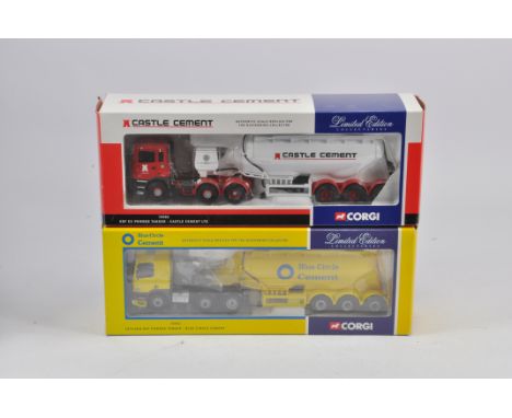 A duo of Corgi 1/50 scale Commercial Trucks including Castle Cement and Blue Circle Cement. Mint in Excellent Boxes. (2)