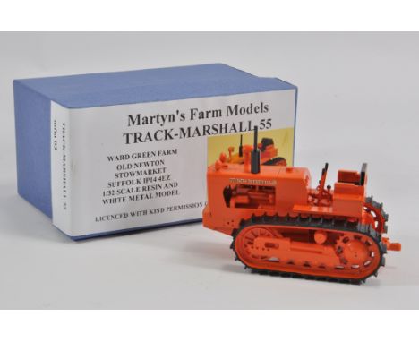 Martyns Farm Models 1/32 Scale Track Marshall 55 Crawler Tractor. Near Mint to Mint with Excellent Box. Rare. 