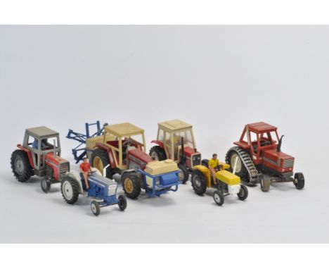 Another Britains Farm group including MF Tractor, Fiat, Ford and Others. Generally Fair. (6)
