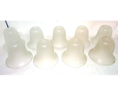 A group of twenty three 20th century frosted glass lamp shades, (20).  S3M