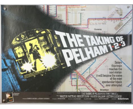 The Taking of Pelham 123 (1974) British Quad film poster, United Artists, rolled, 30 x 40 inches.   