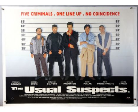 The Usual Suspects (1995) British Quad film poster, starring Kevin Spacey, Polygram, linen backed, 30 x 40 inches.   