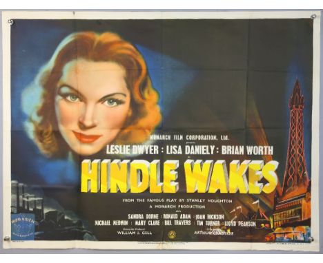 Hindle Wakes (1952) &amp; Ruby Gentry (1952) Two British Quad Film posters, folded, 30 x 40 inches (2).   