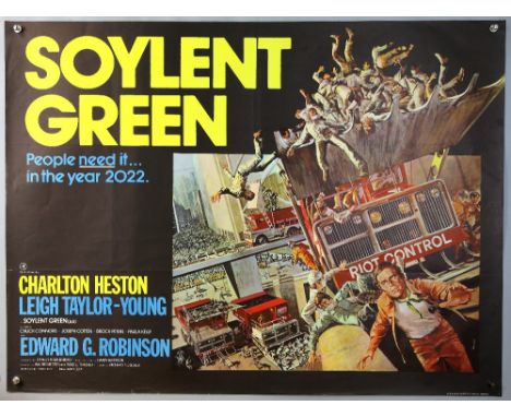 20 British Quad film posters including Soylent Green, Splash, The Squeeze, Stand Up Virgin Soldiers, The Star Chamber, Sophie