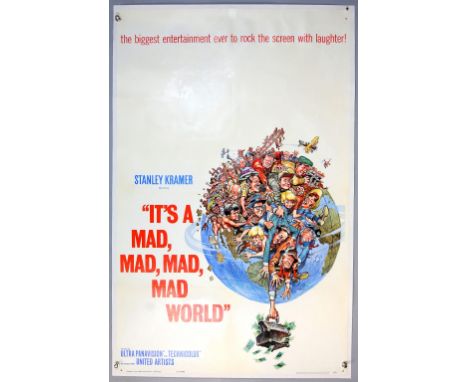 It's A Mad, Mad, Mad, Mad World (1963) US One Sheet film poster, starring Spencer Tracy, Mickey Rooney, directed by Stanley K