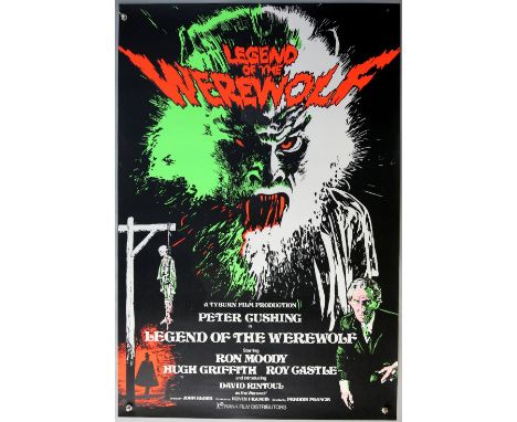 Legend of the Werewolf (1972) UK One sheet film poster, starring Peter Cushing, Rank, rolled, 27 x 40 inches.   