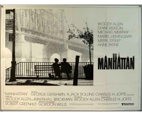 Manhattan (1979) British Quad film poster, folded, 30 x 40 inches.   