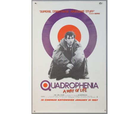 Quadrophenia (R-1997) Double Crown &amp; teaser film poster, music by The Who, Brent Walker, rolled (2).   