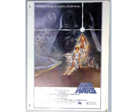 Star Wars (1977) US 30 x 40 film poster, Style A with artwork by Tom Jung, rolled, 30 x 40 inches.   
