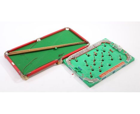 Chad Valley Football Stadium, housed in original box, Junior Joe Davis snooker table, housed in original box, AF (2)