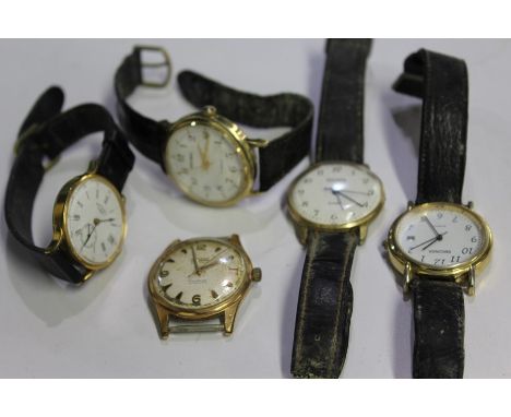 Five gentleman's wristwatches, consisting of three Sekondas, a Rotary and a Ramona automatic (5)