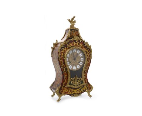 LATE 20TH CENTURY CARTEL MANTEL CLOCKthe movement by the Hermele Clock Company and numbered 151-080, the gilt metal dial with