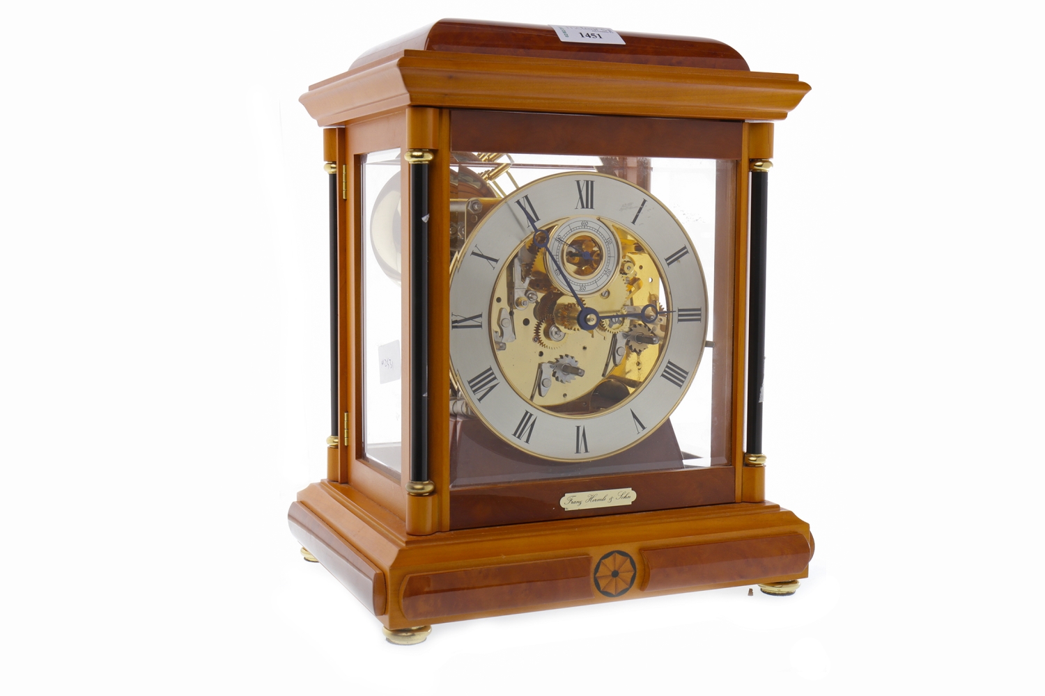 MODERN MANTEL CLOCK BY FRANZ HERMLE & SOHNserial number 352070 SK, the