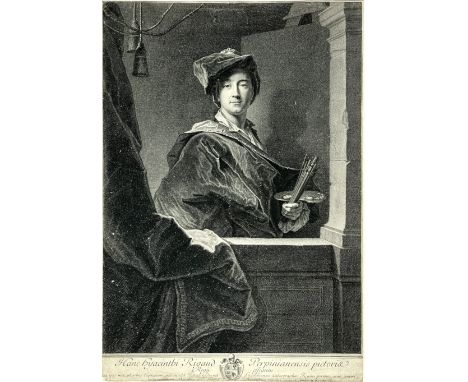Pierre DREVET (1663-1738) Portrait of Hyacinthe Rigaud Copper engraving 48.5cm x 34cm
Lay's Auctioneers are able to offer in-