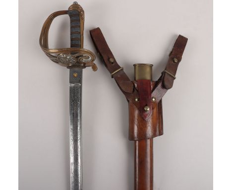 A Victorian 1845 Pattern Infantry Officer’s sword to the Royal Irish Fusiliers by HENRY WILKINSON PALL MALL LONDON No.31198 (