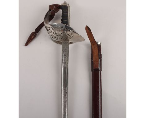 An 1897 pattern Elizabeth 2nd Royal Marines officer’s sword by Wilkinson Sword Co. Ltd. London, No. 70976 (=1953CE), blade 82