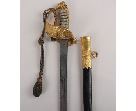 A Victorian presentation Royal Naval Officer’s sword of Admiral Right Honourable Lord Alcester Frederick Beauchamp Paget Seym