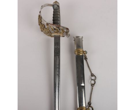 A George 5th Royal Horse Guards officer’s dress sword by Wilkinson Sword Co. Ltd. Attribute to  Lt. Col. Malcolm Archibald Al