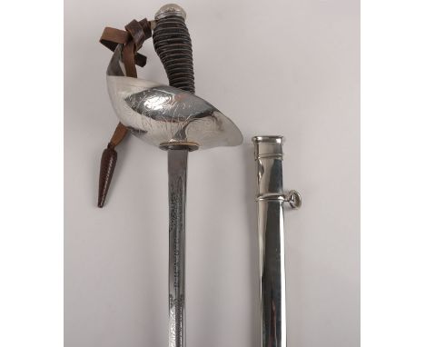 A 1912 Pattern cavalry officer’s sword of Sir Richard Hamilton Anstruther-Gough-Calthorpe, The Greys, blade 89.5cms etched an