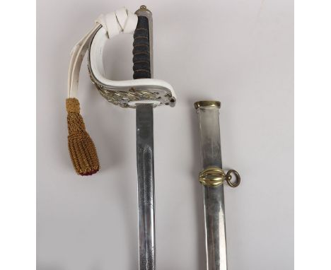 A fine Elizabeth 2nd Life Guards officer’s dress sword by Wilkinson Sword No.122460, regulation blade 94cms etched with crown