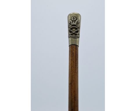 A North Staffs Regiment Army Swagger Stick. 52.5cm long. 