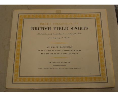 Hunting Interest: Orme's Collection of British Field Sport prints to include 20 plates. 56 x 45cm. 